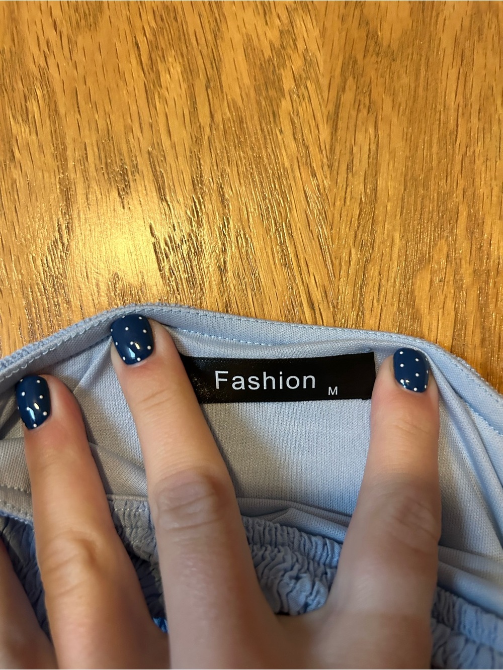 Amazon Light Blue Tie-Shoulder Maxi Dress - Picture 2 of 2
